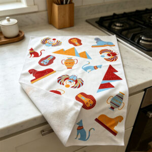 Harvest Pumpkin Printed Kitchen Towels Set auto draft